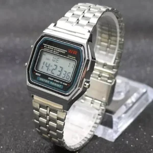 Silver Digital Square Watch for Men Women 01 Digital Watch  - For Men & Women Old vibe