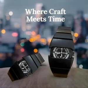 ANSHIKA COLLECTIONS  NK-BL01 Analog Watch  - For Men Unique Rectangle Dial Premium Strap Wrist Watch